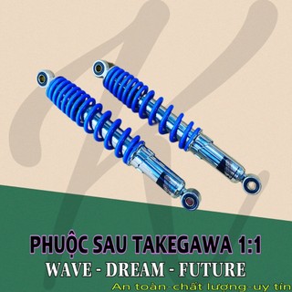 Phuộc sau TAKEGAWA cho xe Dream Future Wave 110 RS 125i Cub 67...vv