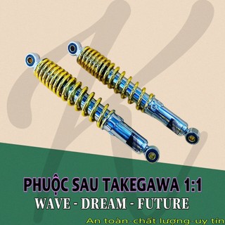 Phuộc sau TAKEGAWA cho xe Dream Future Wave 110 RS 125i Cub 67...vv