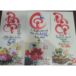 Liễn treo chữ thư pháp