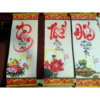 Liễn treo chữ thư pháp