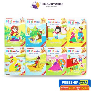 Sách - bé tô màu và đọc truyện song ngữ việt - anh - sắc màu cổ tích
