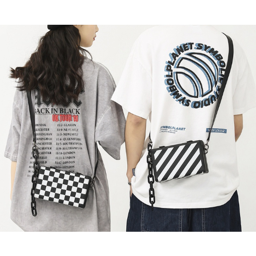 Túi Hộp Đeo Chéo OFF.W Nam Nữ Da PU Cao Cấp V09 - LIKA SHOP