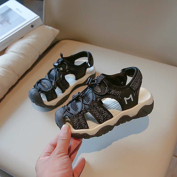 Dép Sandal Rọ Hot 2023 hàng đúc liền quai dây đế thơm mã NB1357Quảng Châu cao cấp cho bé trai bé gái từ 3 đến 15 tuổi