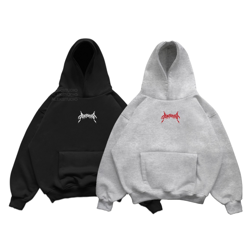 ÁO HODDIE BASIC UNISEX "ORIGINAL LOGO" FORM BOXY | ALEKSTUDIO