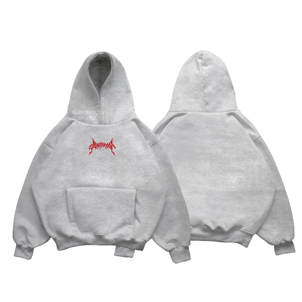 ÁO HODDIE BASIC UNISEX "ORIGINAL LOGO" FORM BOXY | ALEKSTUDIO