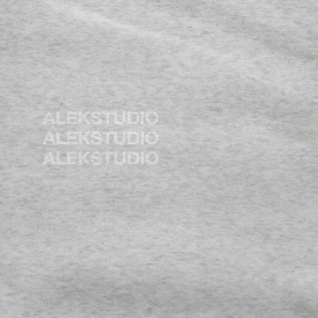 ÁO HOODIE BASIC UNISEX "COLOR" GRAPHIC MÀU XÁM FORM BOXY | ALEKSTUDIO