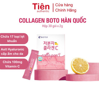 Hộp 30 gói Collagen Boto Collagen C vị Chanh Hàn Quốc Sáng mịn Trẻ hoá da, Siêu hấp thu Bán chạy Số 1 tại Hàn