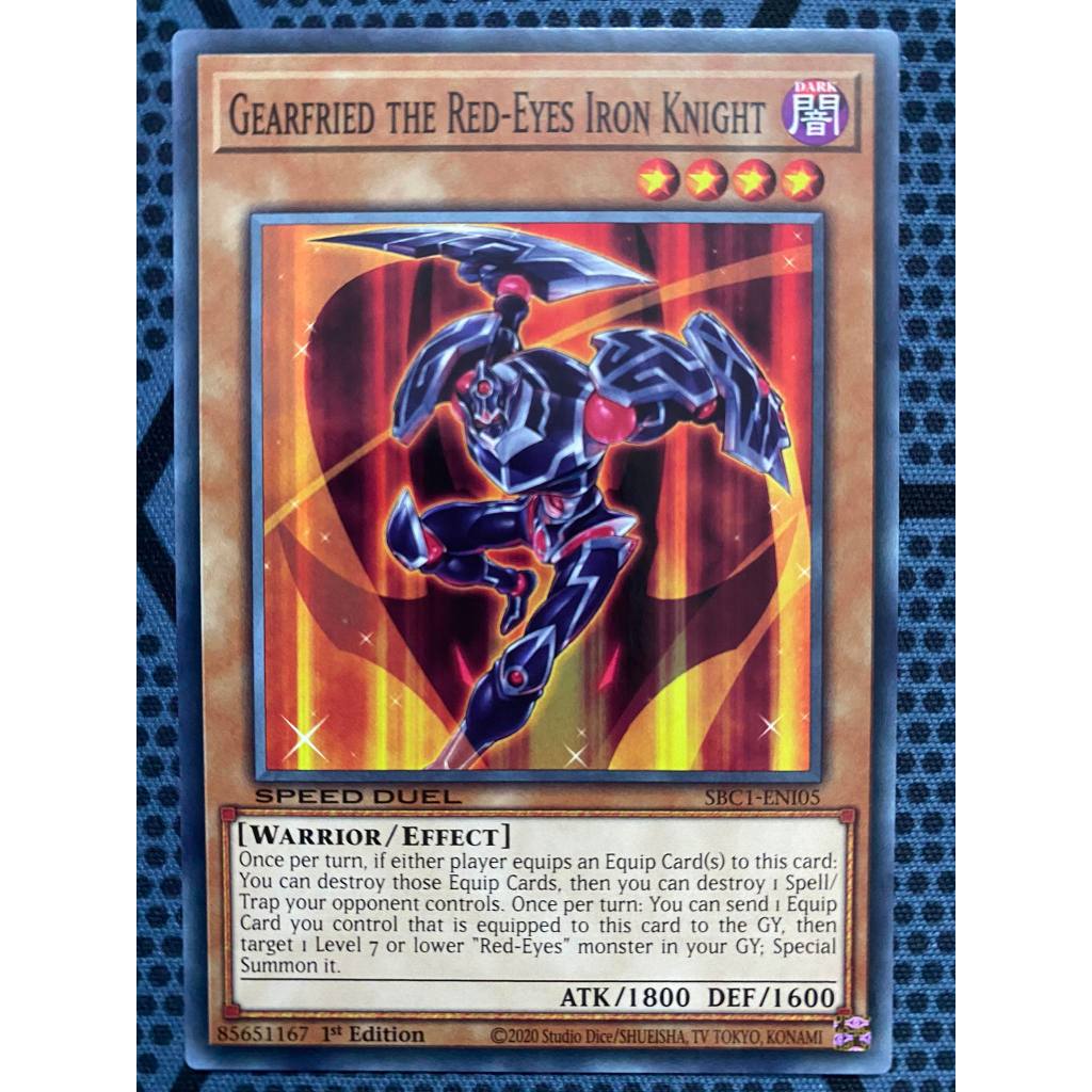 Bài yugioh speed duel - Gearfried the Red-Eyes Iron Knight - SBC1-ENI05 - Common 1st Edition