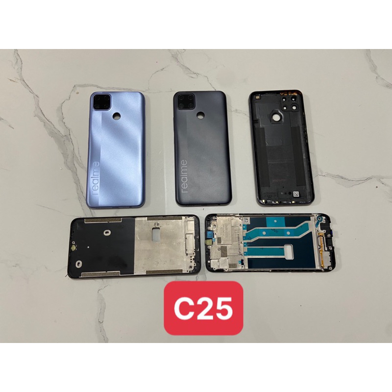 Bộ vỏ realme C25 zin