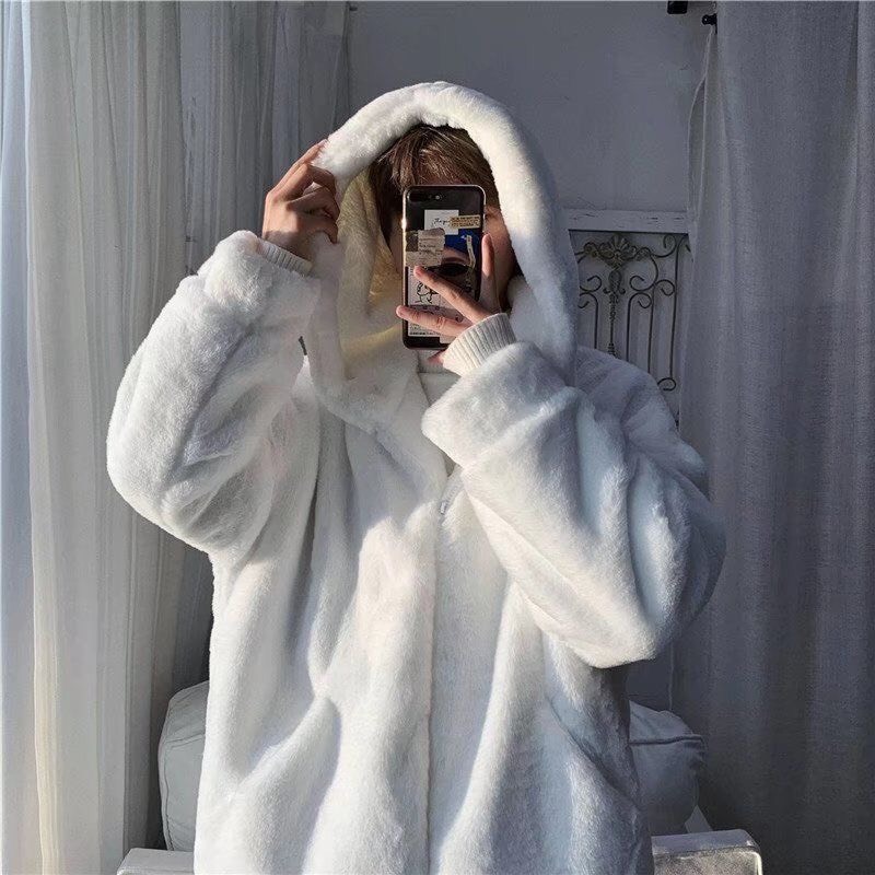 Áo sweater nam hàn quốc có mũ chất nhung dày ấm giá rẻ