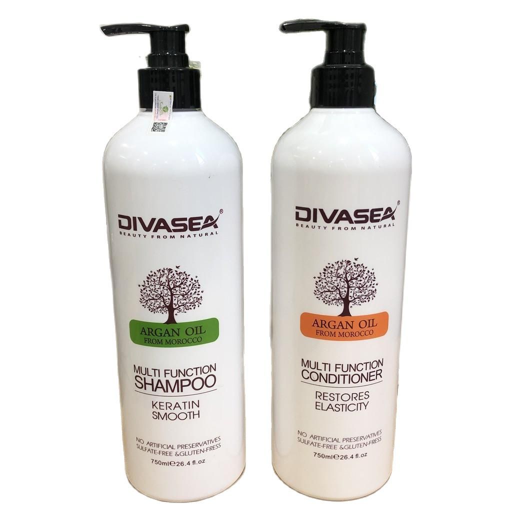 Dầu gội đa năng, ngăn ngừa và giảm gàu Divasea Argan Oil From Morocco 750mlx2