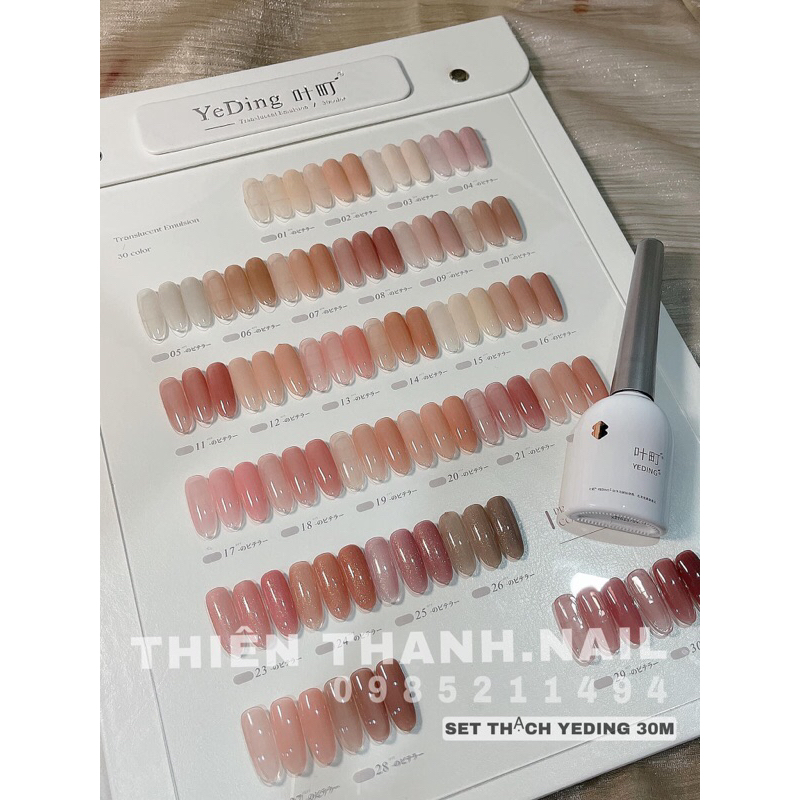Set sơn thạch Yeding 30 màu siêu đẹp