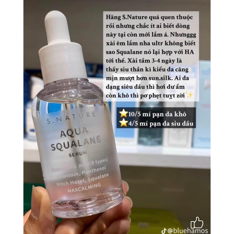 Serum Dưỡng Ẩm Phục Hồi Aqua Squalane SNature