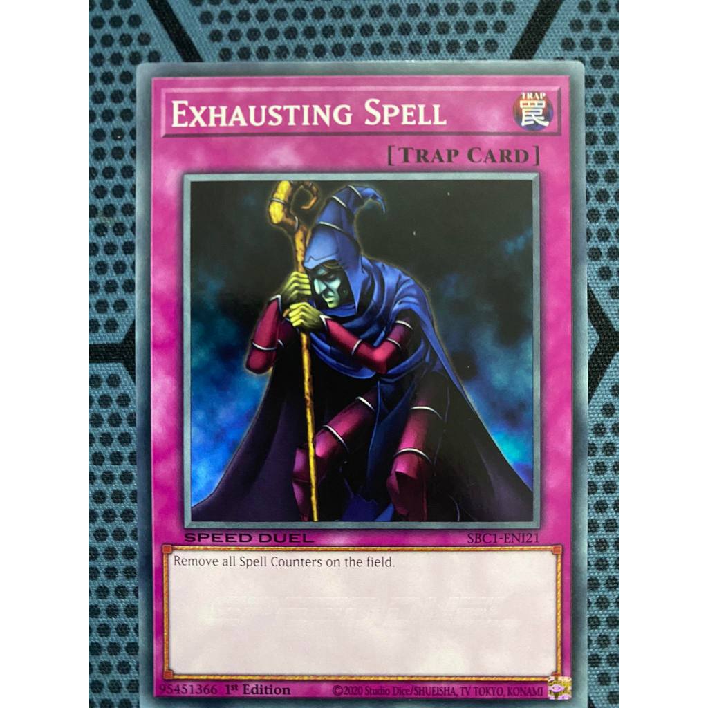 Bài yugioh speed duel - Exhausting Spell - SBC1-ENI21 - Common 1st Edition