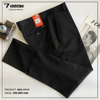 Quần Tây Nam Màu Đen Slimfit Dáng Trẻ Vĩnh Tiến 399