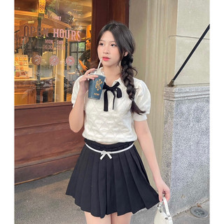 [Ảnh Thật / Sẵn] 🫧 ÁO LEN HOẠ TIẾT TIỂU THƯ