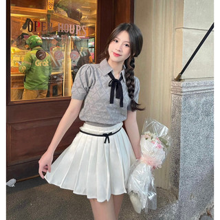 [Ảnh Thật / Sẵn] 🫧 ÁO LEN HOẠ TIẾT TIỂU THƯ