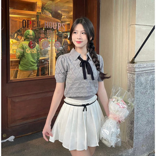 [Ảnh Thật / Sẵn] 🫧 ÁO LEN HOẠ TIẾT TIỂU THƯ