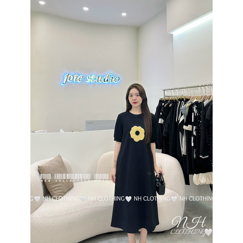 Váy nỉ mềm mại bông hoa tiểu thư