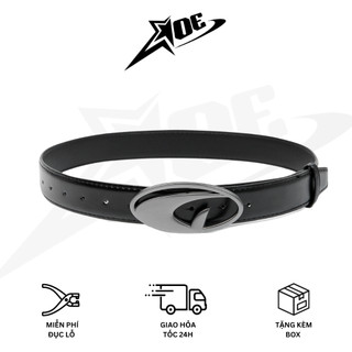 (Có sẵn) AOE STUDIO - Thắt lưng nam nữ da Y2K chất liệu dây nịt da PU cao cấp logo chữ Q