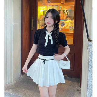 [Ảnh Thật / Sẵn] 🫧 ÁO LEN HOẠ TIẾT TIỂU THƯ