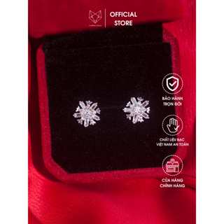  Bông Tai Nữ Bạc Ta Cáo Bạc Jewellery bông tuyết quà tặng bạn gái năng động dễ thương 