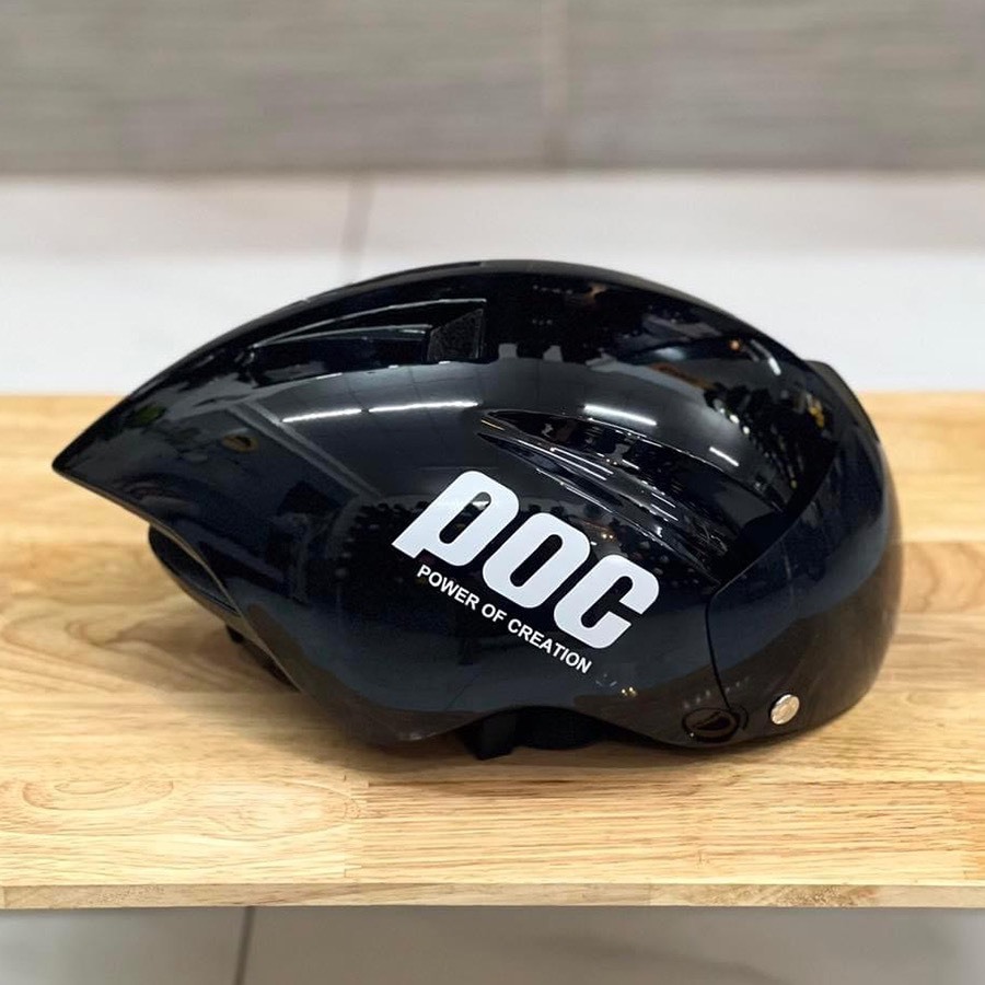 Mũ Bảo Hiểm P.OC Đuôi Nhọn Nhiều Màu, Tặng Kèm Tai Mèo Ngẫu Nhiên