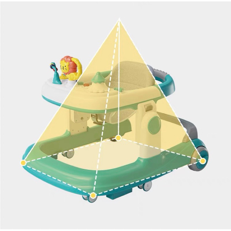 Xe tập đi Chữ U Cho Bé. Xe Tập Đi hàng cao cấp kèm bàn nhạc có bàn ăn dặm