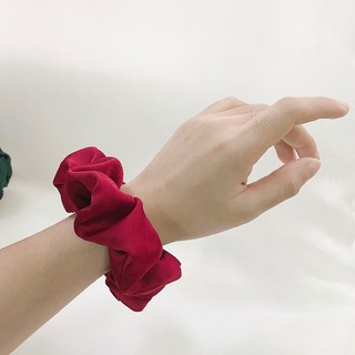 Scrunchies tone màu ĐỎ - Cột Tóc Vải Handmade By Rosé.retro