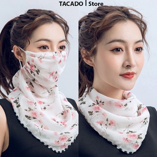Khẩu Trang Voan Chống Nắng Thoáng Khí Chống Bụi Cho Nữ