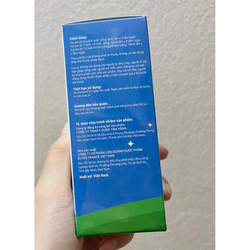 BEMATS - Siro giúp giảm nóng trong, ra mồ hồi trộm, táo bón, lưỡi rêu vàng, môi khô 125mL