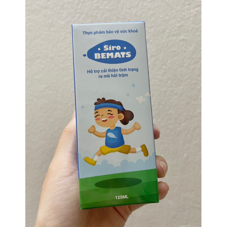 BEMATS - Siro giúp giảm nóng trong, ra mồ hồi trộm, táo bón, lưỡi rêu vàng, môi khô 125mL