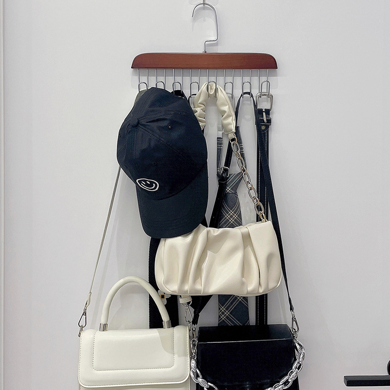 Móc Phơi Bằng Gỗ 8 nhánh Treo Đồ Lót, Khăn , Thắt Lưng, Cà Vạt, Áo 2 Dây Đa Năng Tiện Dụng