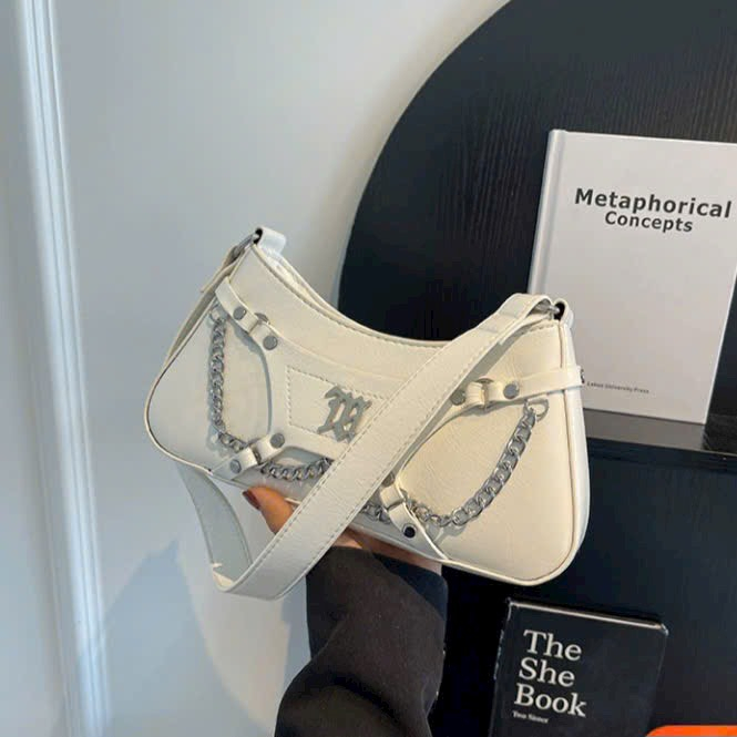 Túi Nữ Kẹp Nách, Túi Xách Cầm Tay Có Dây Đeo Chéo, Túi đeo chéo túi đeo vai phối xích chanh xả KHOÁ M M222