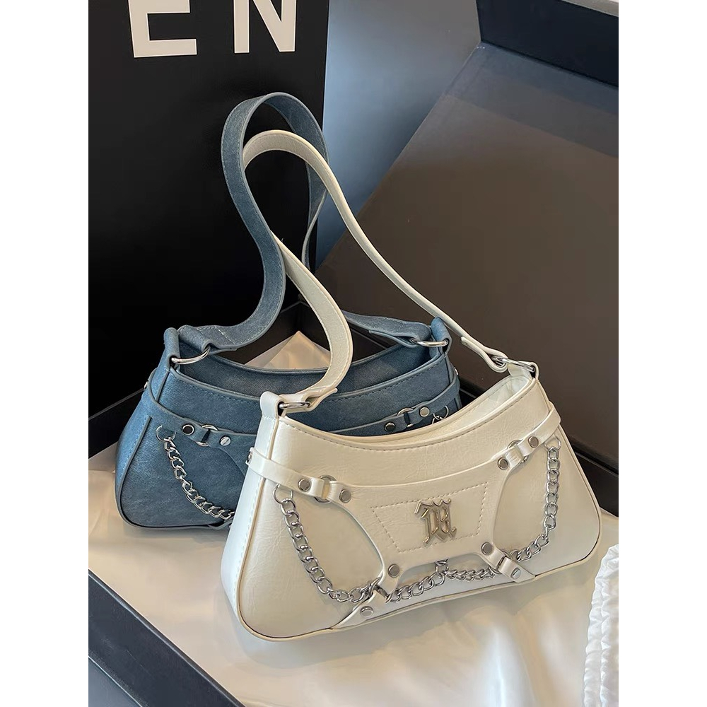 Túi Nữ Kẹp Nách, Túi Xách Cầm Tay Có Dây Đeo Chéo, Túi đeo chéo túi đeo vai phối xích chanh xả KHOÁ M M222