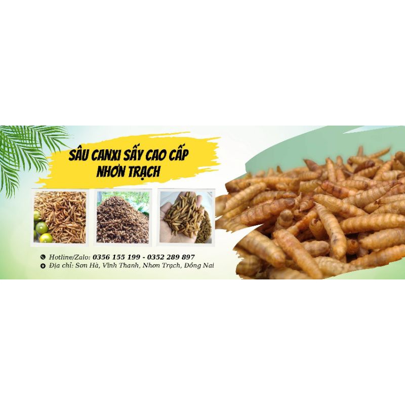 Sâu canxi sấy phồng túi 1kg