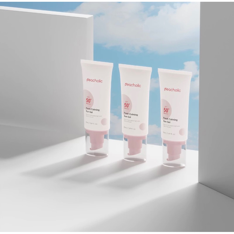 BẢN MỚI Kem chống nắng nâng tone Peacholic Fresh Calming Sun Gel Finish Siêu Đẹp 50ml