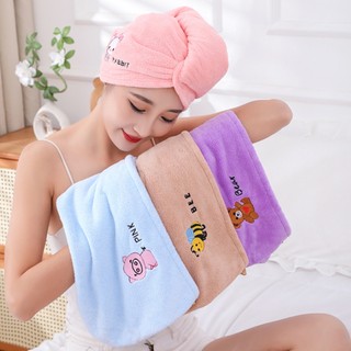 Khăn Quấn ủ Tóc Siêu Thấm Hút nhanh khô
