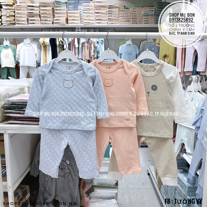 Bộ Nous dài tay hoạ tiết cho bé trai bé gái