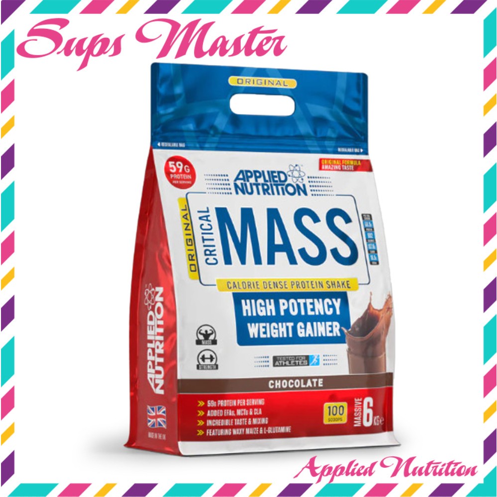Original Critical Mass Applied Nutrition 25 lần dùng vị Dâu - Sữa tăng cân tăng cơ cho người gầy
