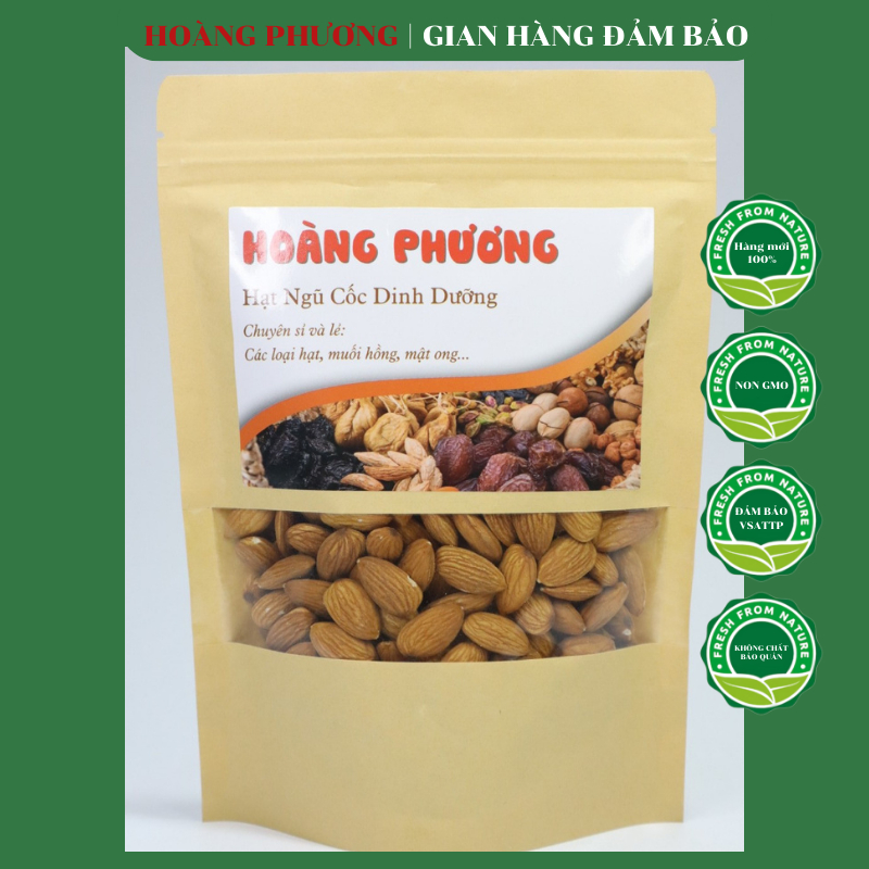 Hạnh Nhân Sống 500G Làm Sữa Hạt Tách Vỏ Loại 1 Chuẩn USA 💝FREE SHIP💝  Hạt Hạnh Nhân Tươi Sông