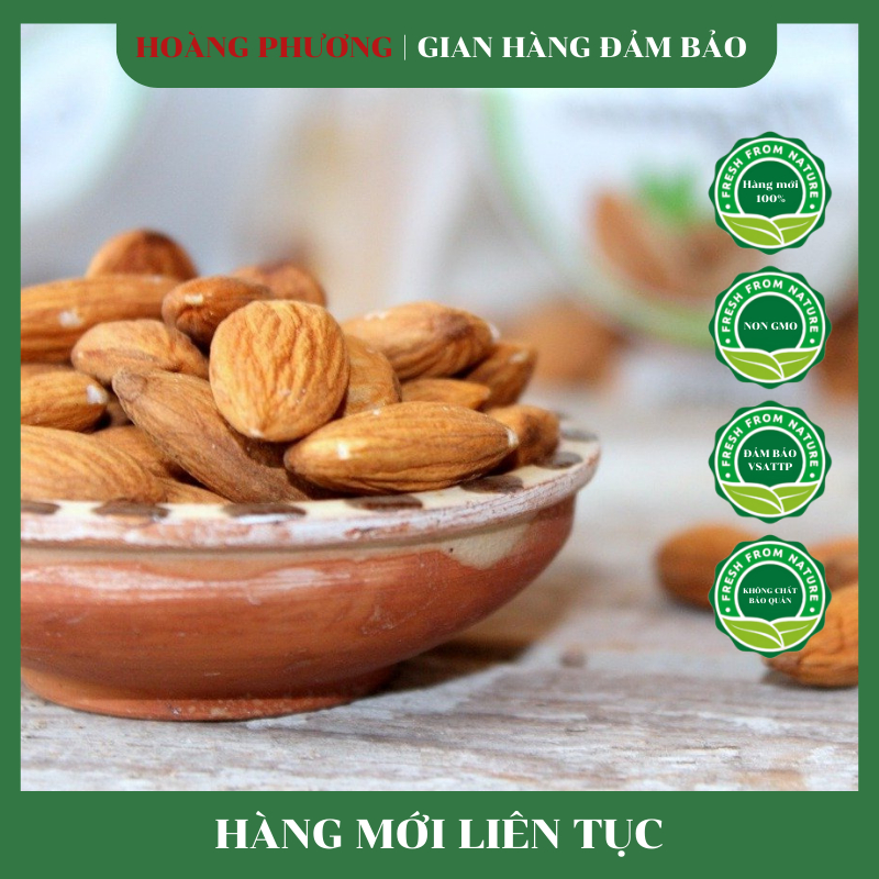 Hạnh Nhân Sống 500G Làm Sữa Hạt Tách Vỏ Loại 1 Chuẩn USA 💝FREE SHIP💝  Hạt Hạnh Nhân Tươi Sông
