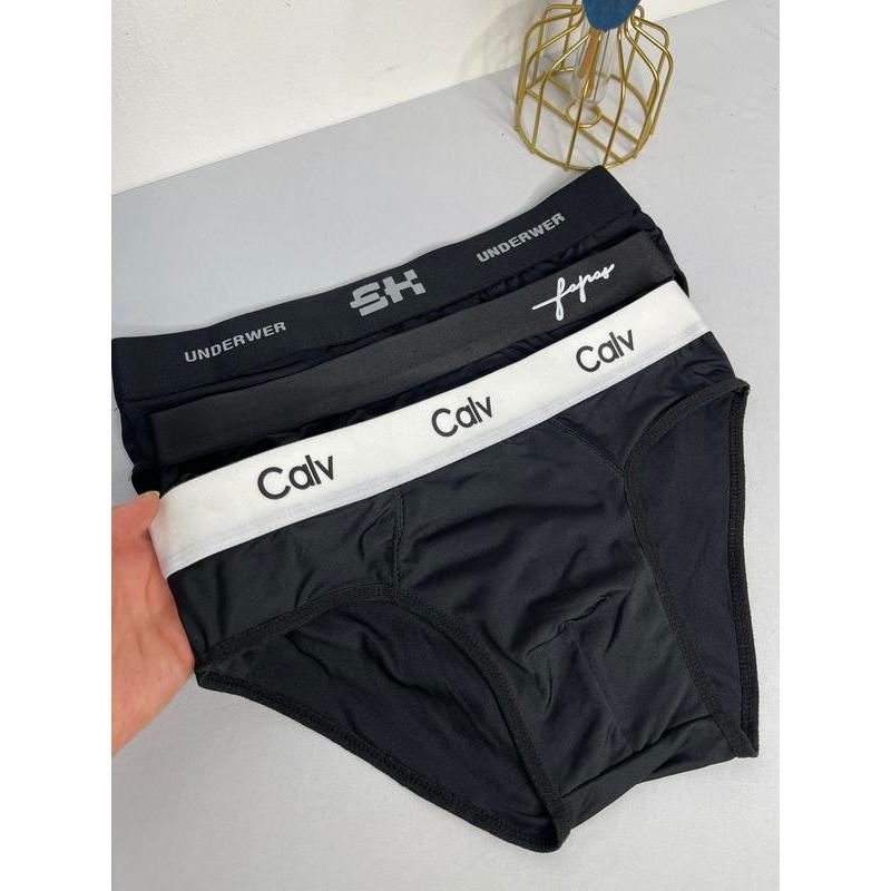 Combo 4 Quần Sịp Chéo Full Đen Mix Mẫu