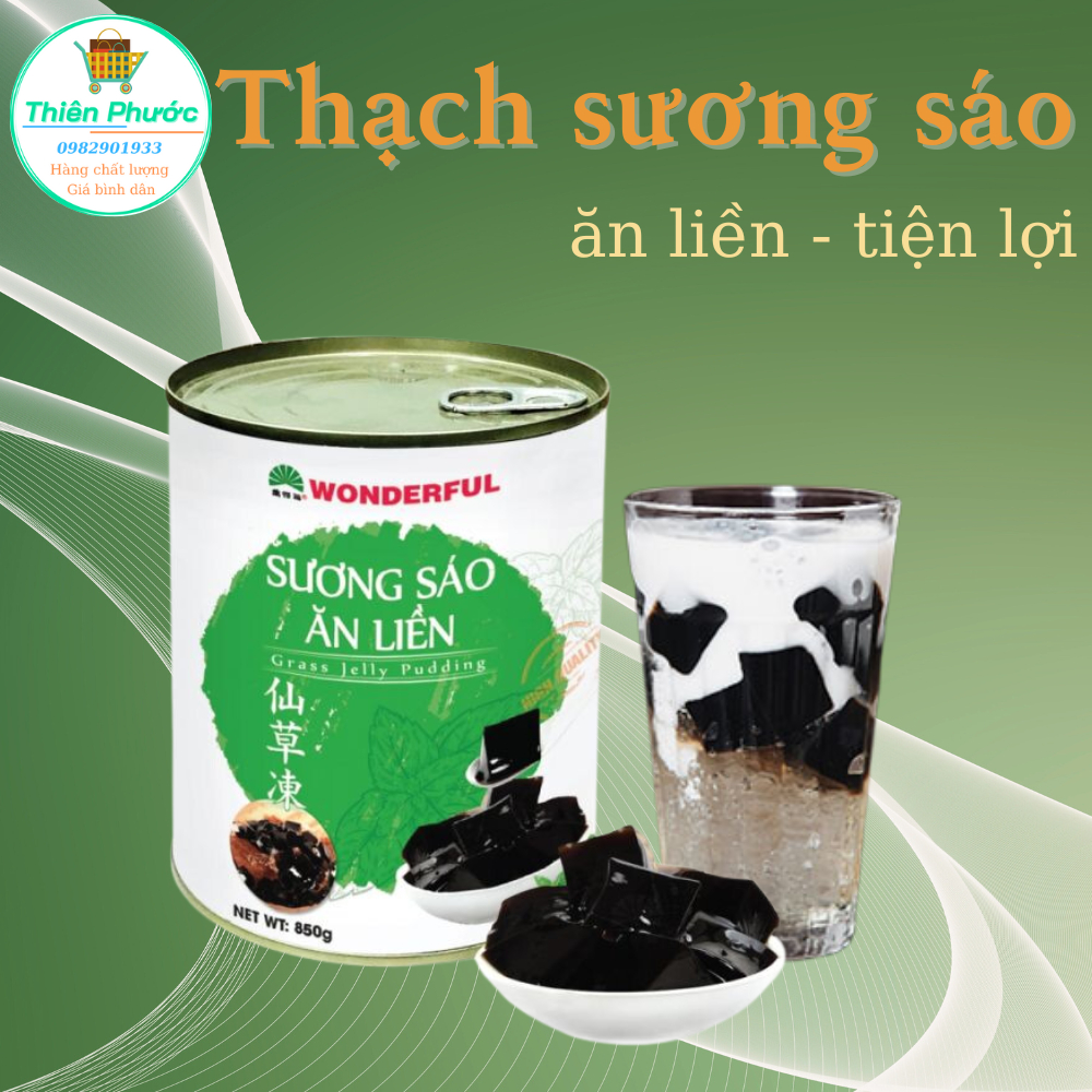 Thạch sương sáo trắng Thuận Phát - gói 50g - dùng làm món chè