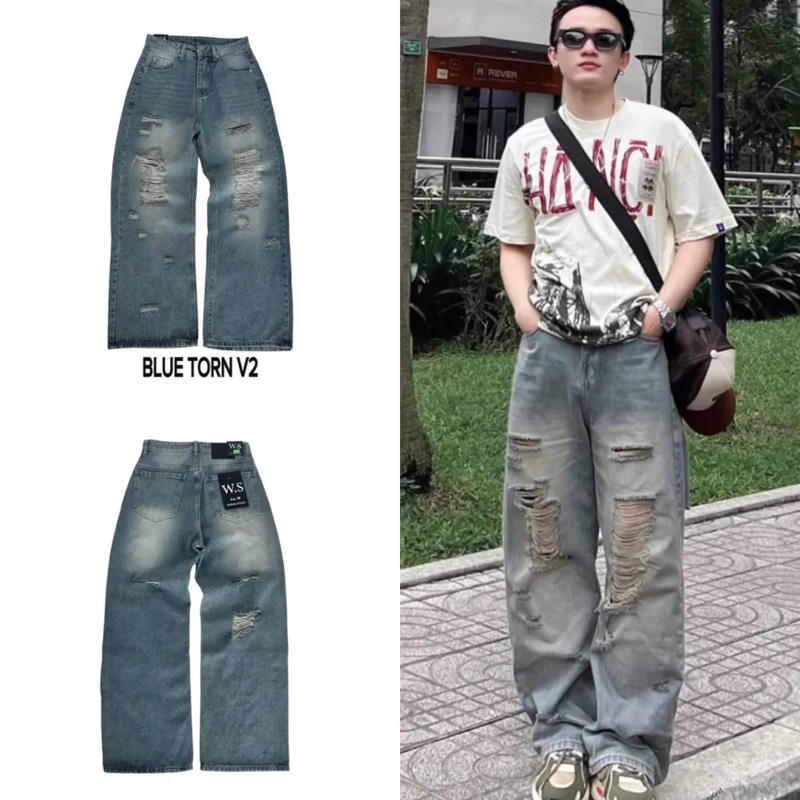 QUÀN NAM RÁCH UNISEX