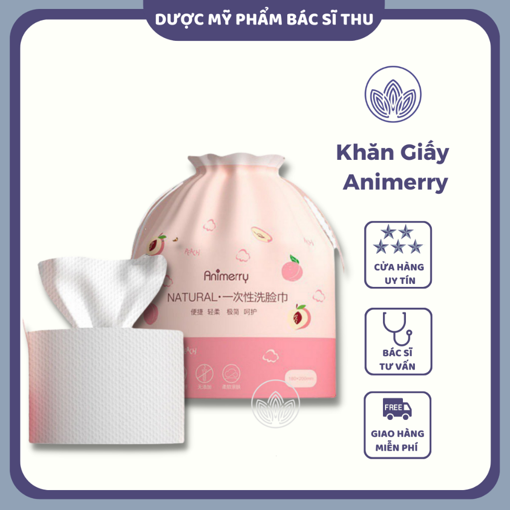 Animerry - Khăn mặt khô dùng 1 lần - Animerry