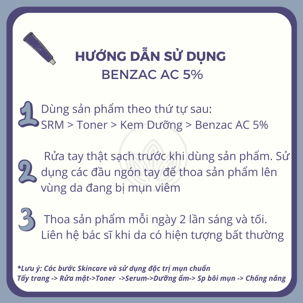 Gel Bôi Mụn Benzac AC 5% hỗ trợ giảm mụn mủ có nhân mụn 15g