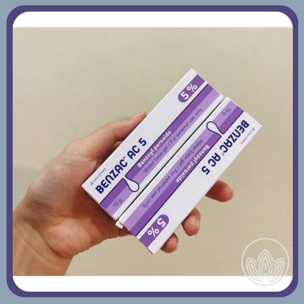 Gel Bôi Mụn Benzac AC 5% hỗ trợ giảm mụn mủ có nhân mụn 15g