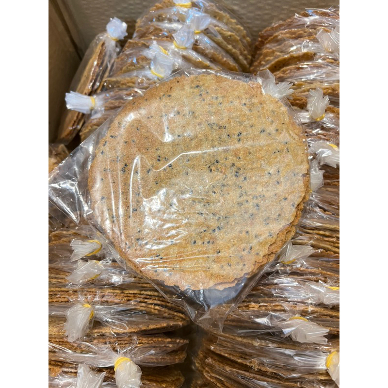 Bánh kẹp mè sữa dừa nướng An Kiêng không đường bánh ăn vặt healthy