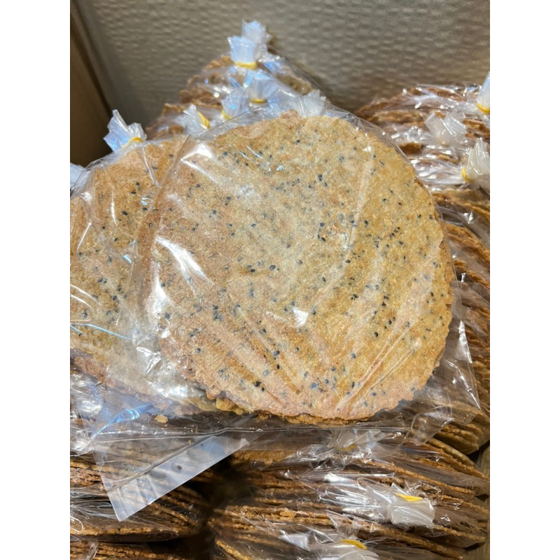 Bánh kẹp mè sữa dừa nướng An Kiêng không đường bánh ăn vặt healthy